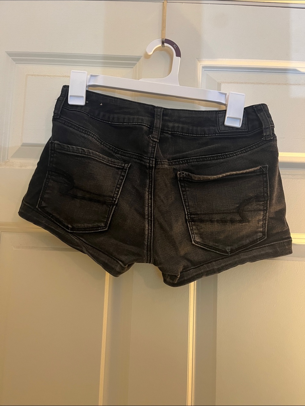 American Eagle Outfitters Black Denim Jean Shorts - Picture 2 of 4